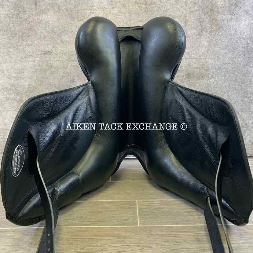 2018 Custom Saddlery Advantage Monoflap Dressage Saddle, 18" Seat, Adjustable Tree, Wool Flocked Pony Panels