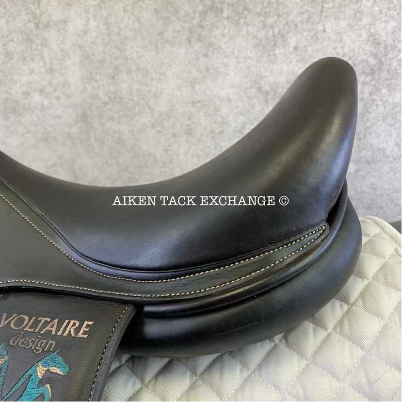 2017 Voltaire Adelaide Monoflap Dressage Saddle, 17.5" Seat, 2A Flap, Wide Tree, Foam PRO Panels, Brown Buffalo Leather