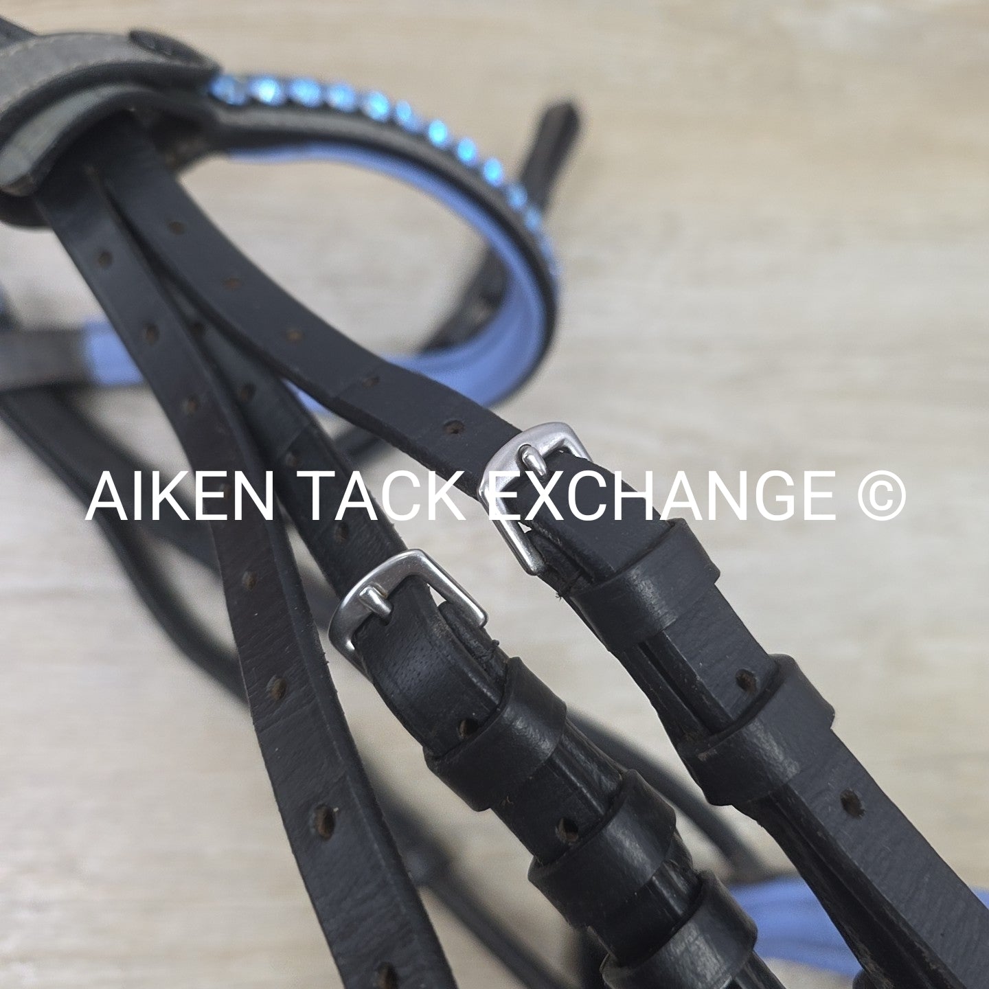 Halter Ego Rolled Dressage Bridle, No Reins, Size Cob