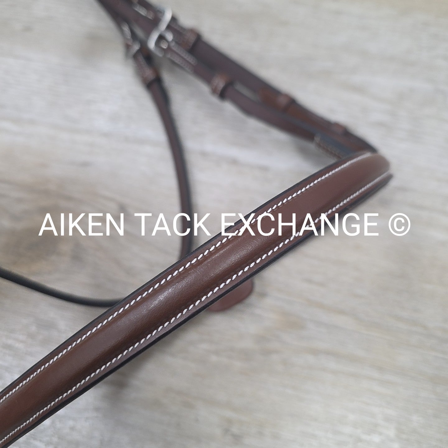 HDR Advantage Plain Raised Bridle with Reins, Oakbark, Size Pony