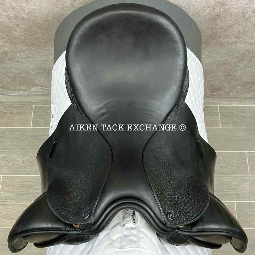 Hulsebos WB3 Dressage Saddle, 17" Seat, M/MW Tree, Wool Flocked Panels
