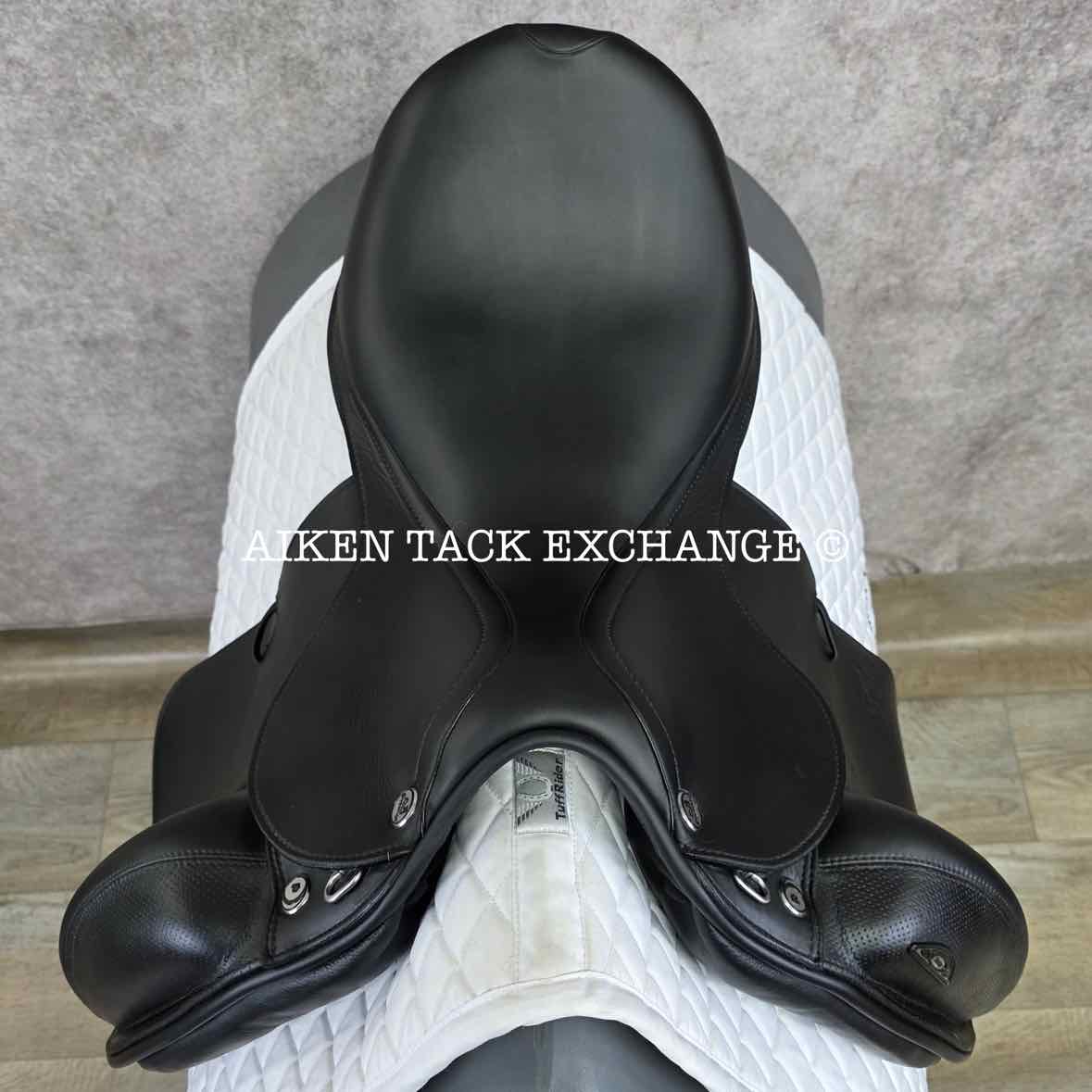 2016 Prestige X-Helen K Monoflap Dressage Saddle, 18" Seat, 35 Tree - MW/W, Wool Flocked Panels