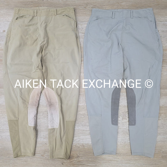 BARGAIN BUNDLE: Ariat Pro Circuit Knee Patch Breeches, Size 32, 2 Pair