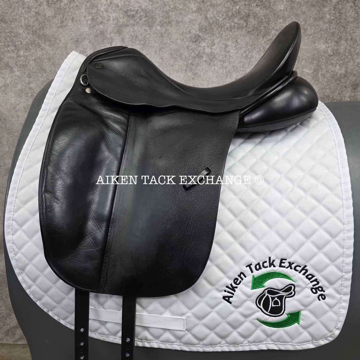 Trilogy Debbie McDonald Dressage Saddle, 17" Seat, Wide Tree, Wool Flocked Panels
