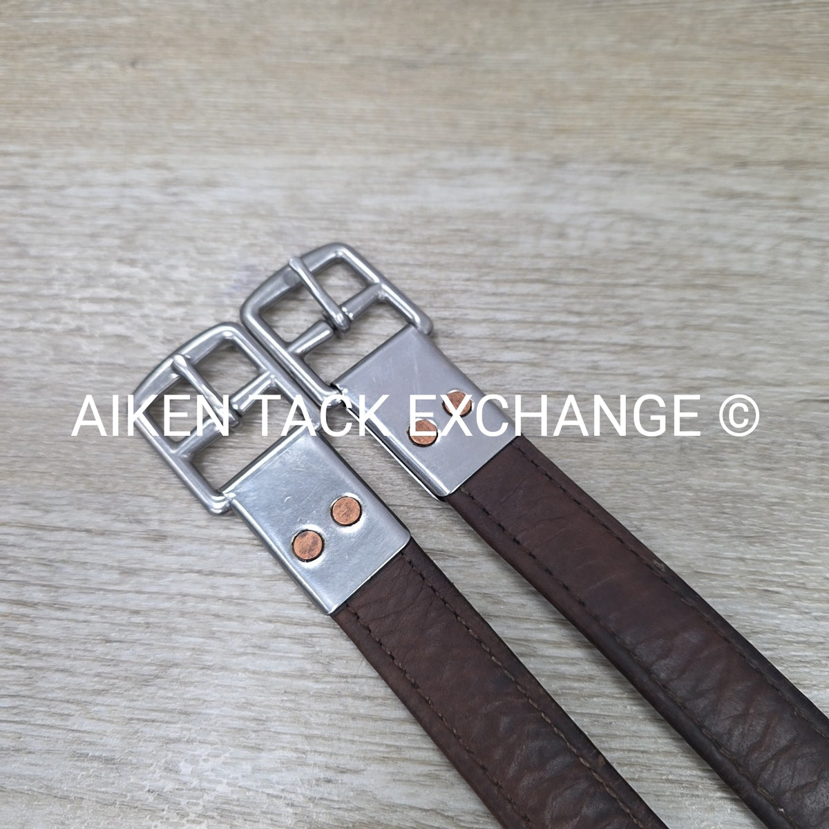M. Toulouse Lined Stirrup Leathers, Brown, 54"