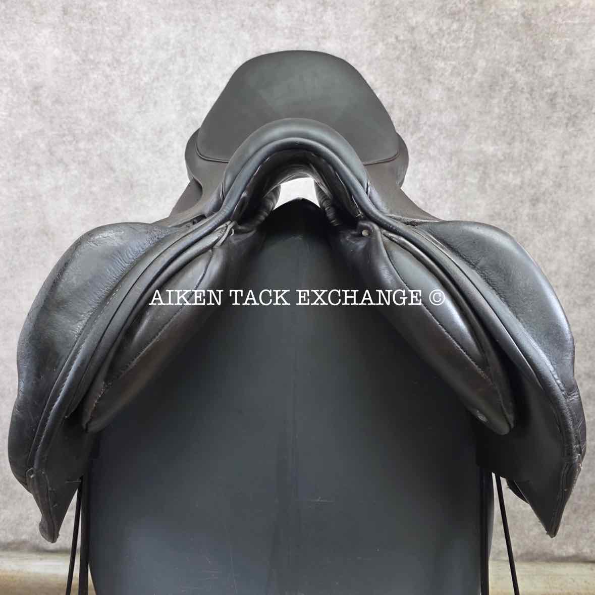 2016 Custom Saddlery Monte Carlo Monoflap Jump Saddle, 18" Seat, Adjustable Tree, Wool Flocked Panels
