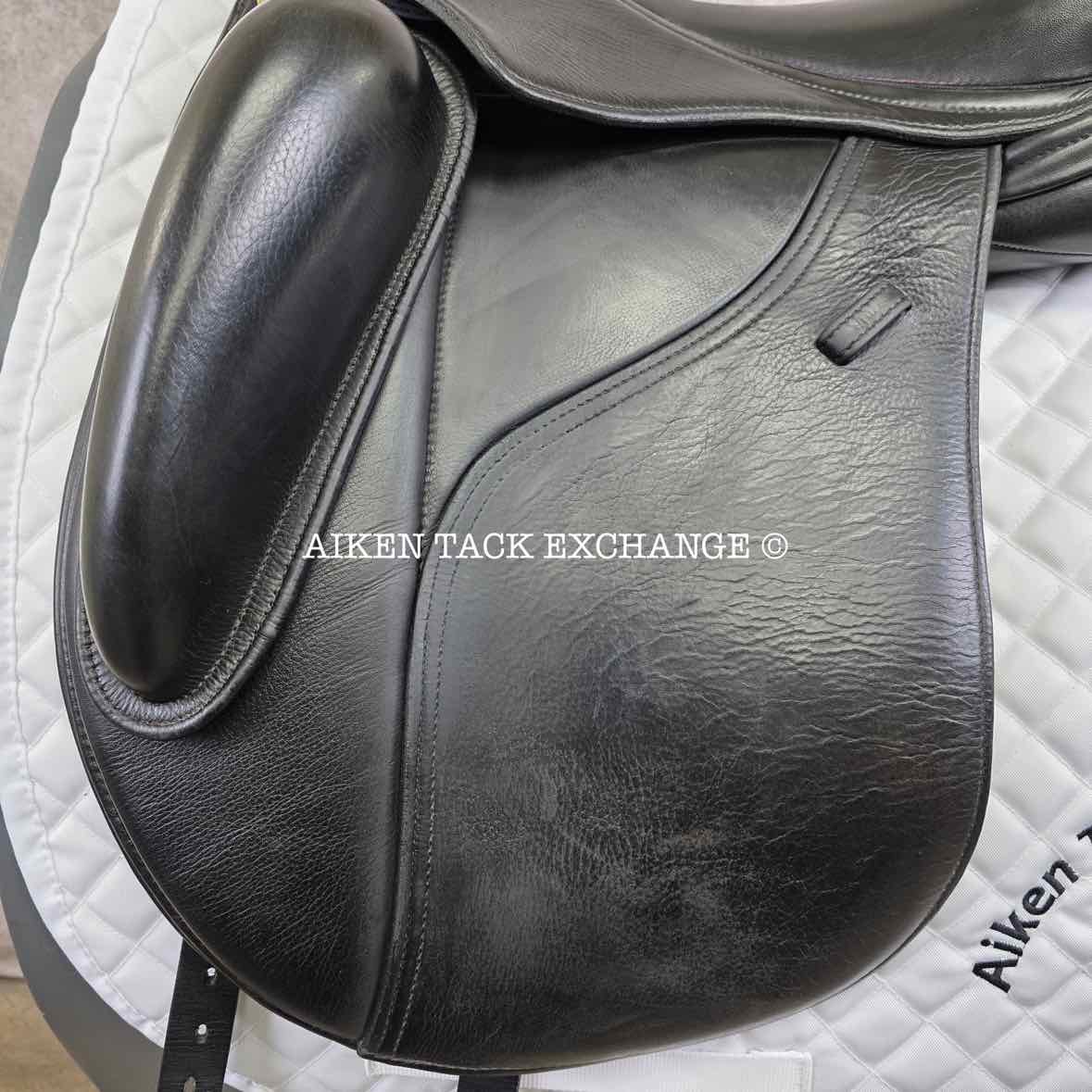 2017 Peter Horobin Stride Free Geneva Monoflap Dressage Saddle, 17.5" Seat, Extra Wide Tree, Wool Flocked Panels