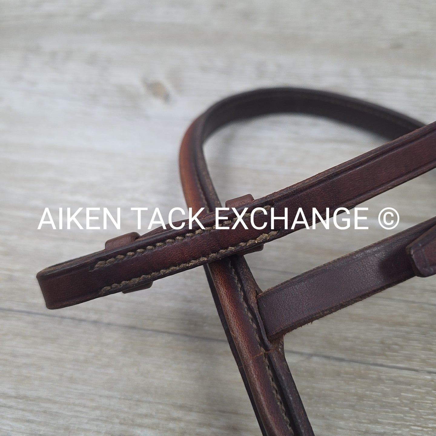 Stubben Bridle with Laced Reins, Brown, Size Full (has damage)