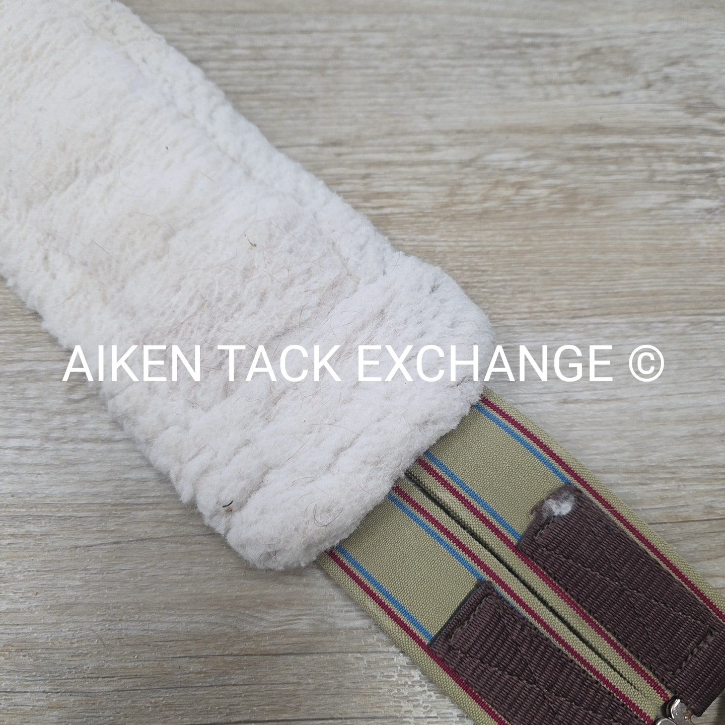 HFP Fleece Girth with Double End Elastic, Brown, 58"