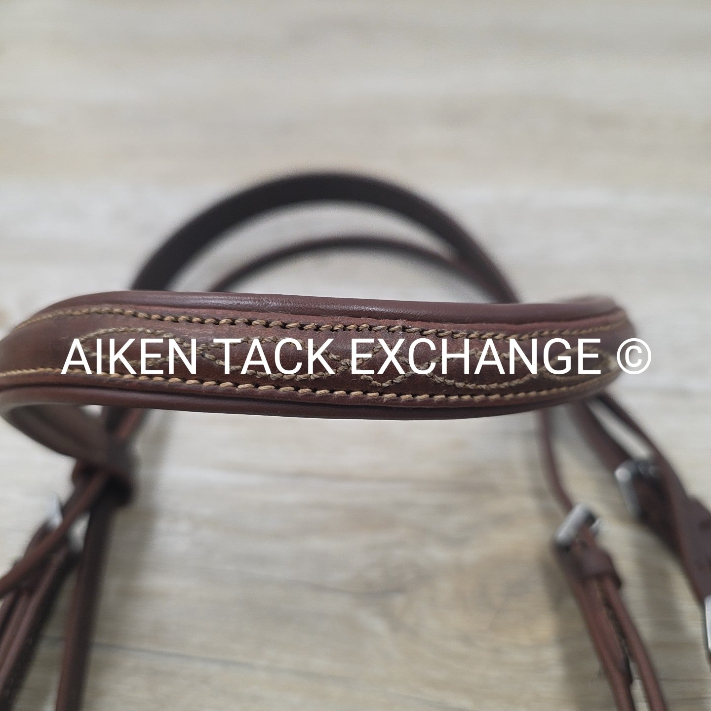 Fancy Stitched Bridle with Laced Reins, Brown, Size Full