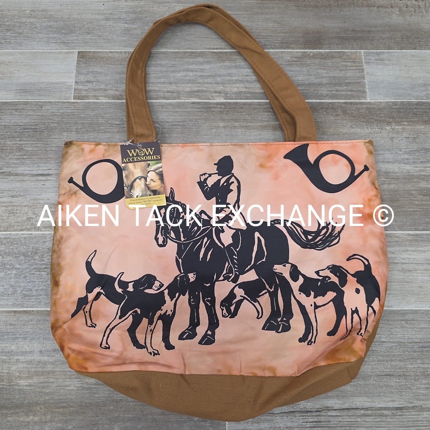 Canvas Foxhunting Tote Bag