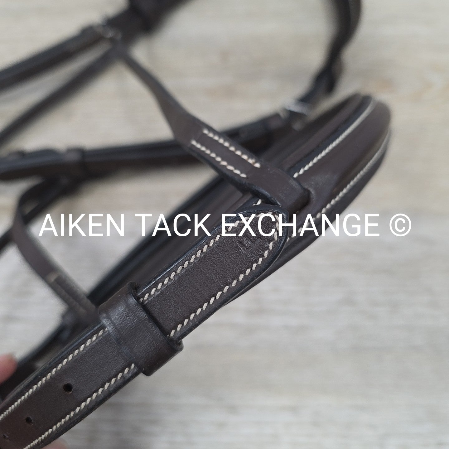 Pinnacle Padded Plain Raised Bridle with Laced Reins, Brown, Size Full