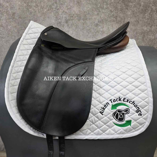 Stubben Tristan Dressage Saddle, 18" Seat, 31.5cm Tree - Medium Wide, Wool Flocked Panels