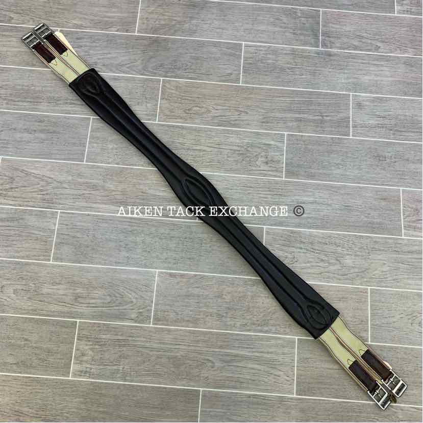 CWD Hunter Classic Leather Girth with Double End Elastic, Brown, 50"