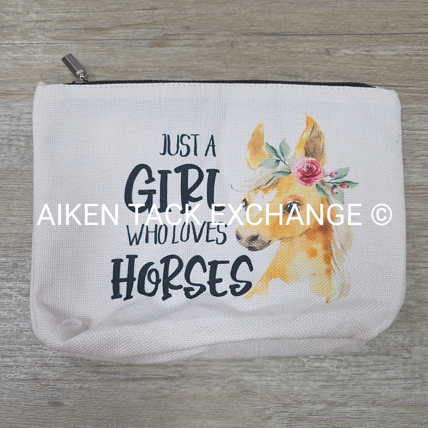 Just A Girl Who Loves Horses Makeup / Accessory Bag