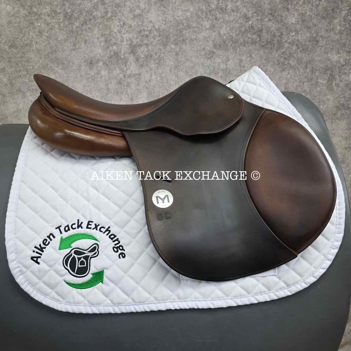2015 Meyer Act 1 Close Contact Jump Saddle, 17.5" Seat, Medium Tree, Foam Panels
