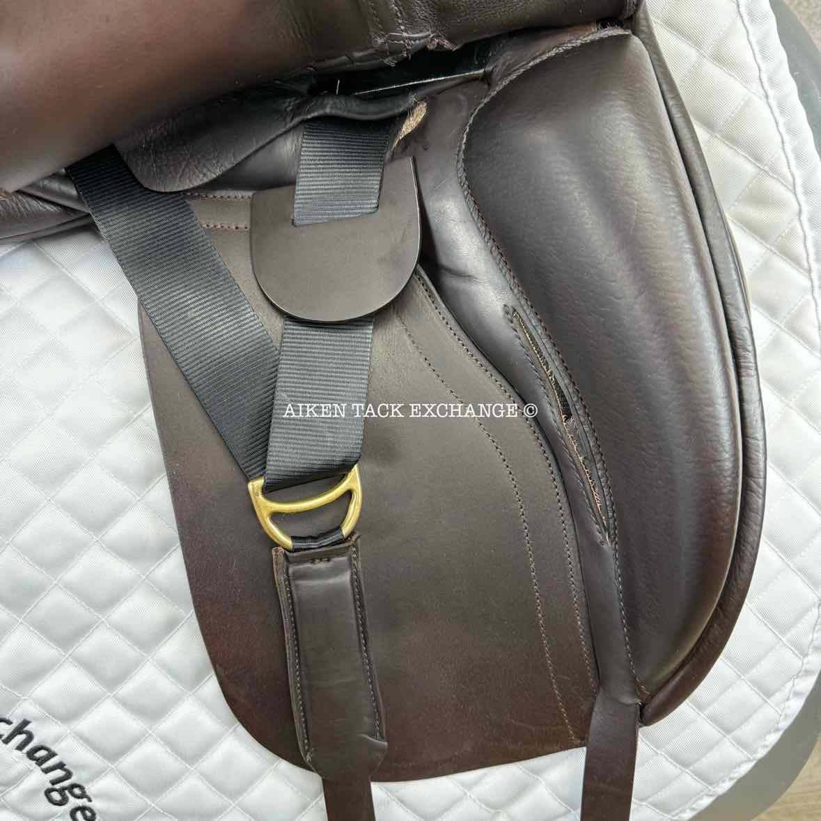 2011 Hulsebos DR CC Dressage Saddle, 17.5" Seat, Medium Wide Tree, Wool Flocked Panels