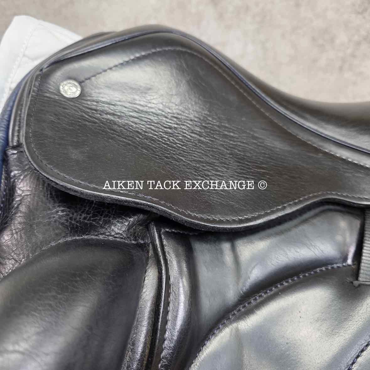 2017 Custom Saddlery Advantage Monoflap Dressage Saddle, 18" Seat - Short Flap, Adjustable Tree, Wool Flocked Panels