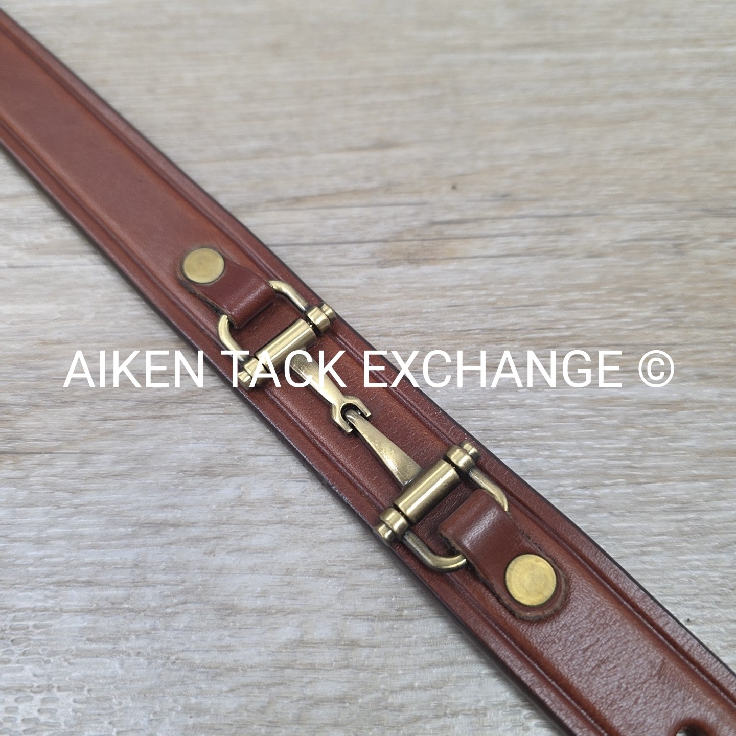 Tory Leather Snaffle Bit Belt, Brown, 26