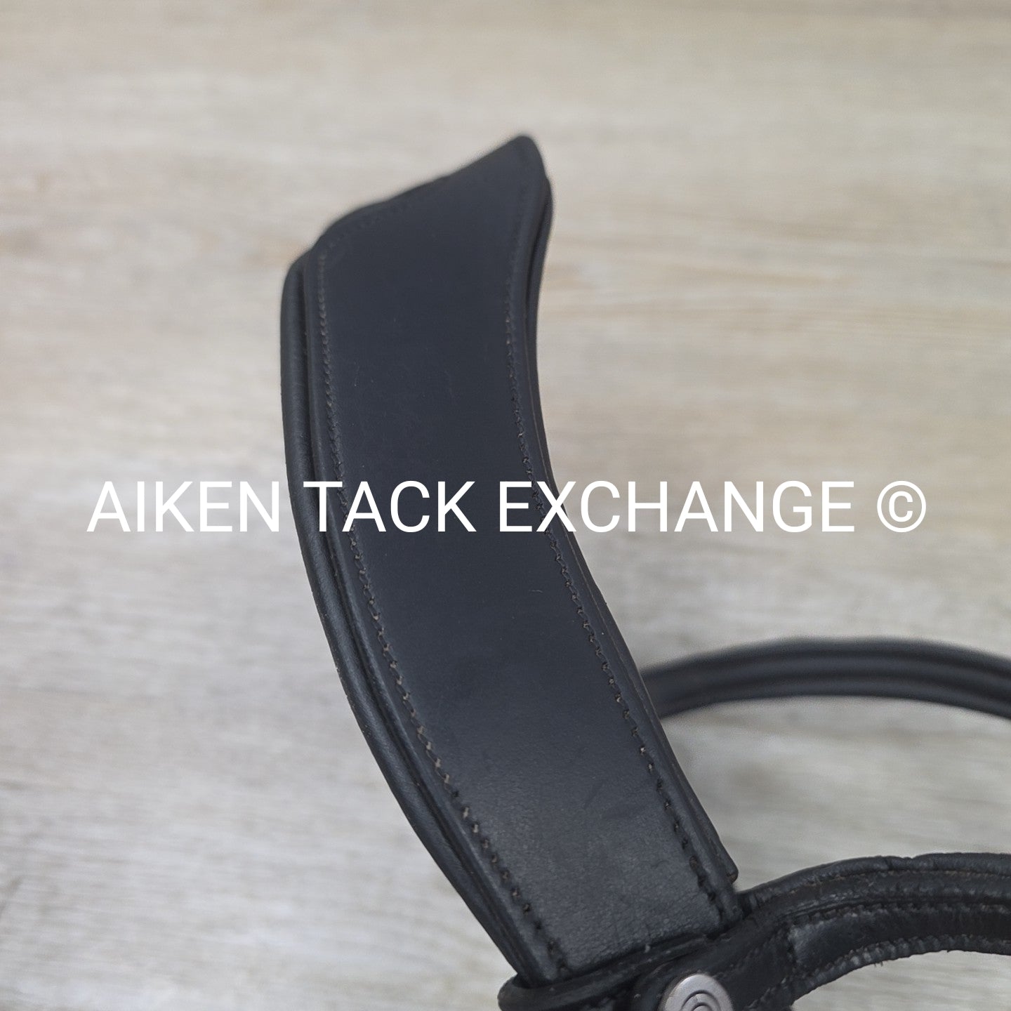 Montar Fair Snaffle Bridle, Missing Flash Strap, Rubber Reins, Black, Size Cob