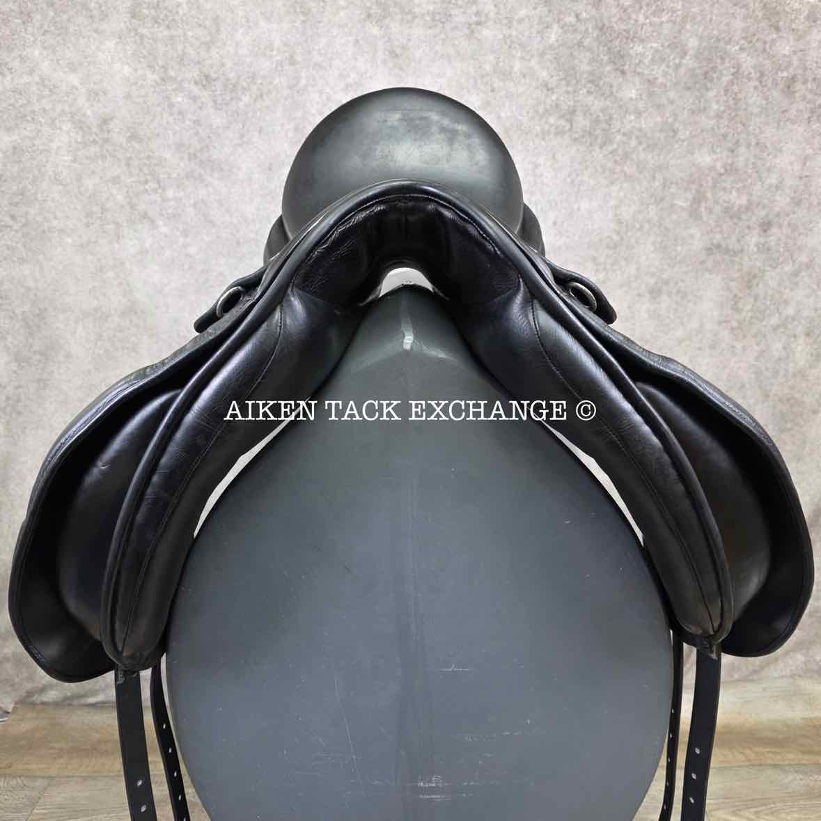 Trilogy Debbie McDonald Dressage Saddle, 17" Seat, Wide Tree, Wool Flocked Panels