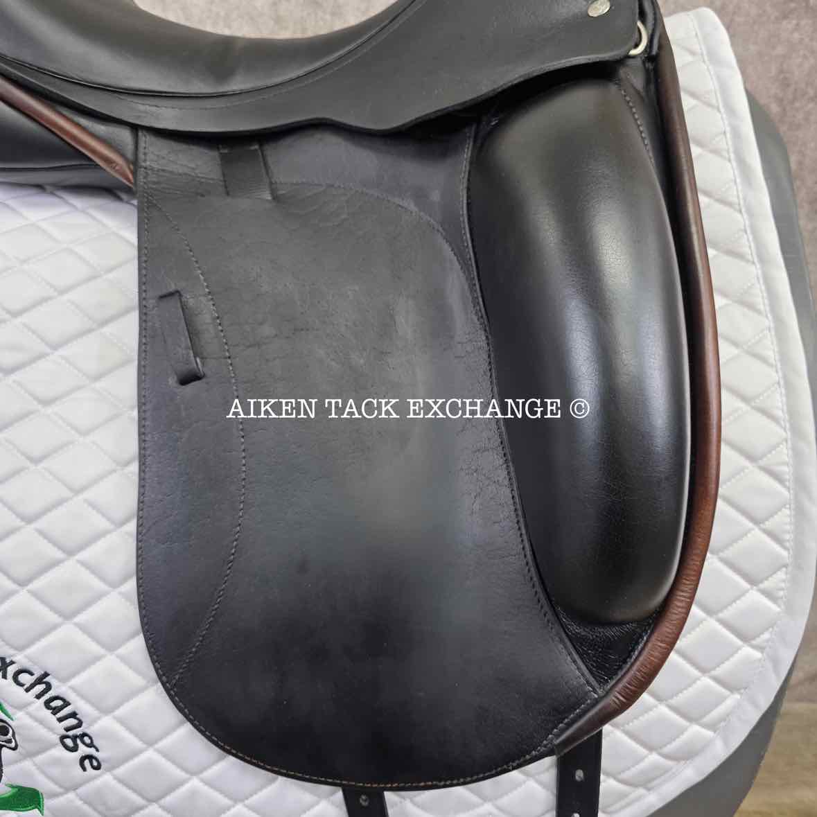 2014 Custom Saddlery Advantage Monoflap Dressage Saddle, 18" Seat, Adjustable Tree, Wool Flocked Panels