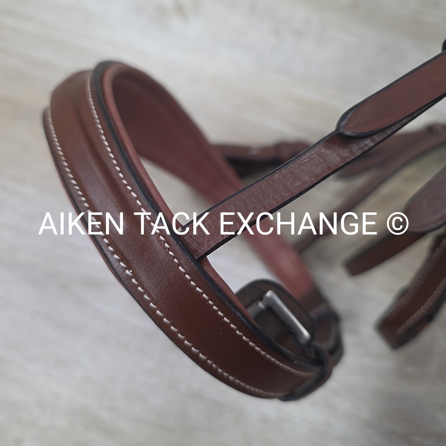 HDR Pro Mono Crown Padded Wide Noseband Bridle with Reins, Brown, Oversize