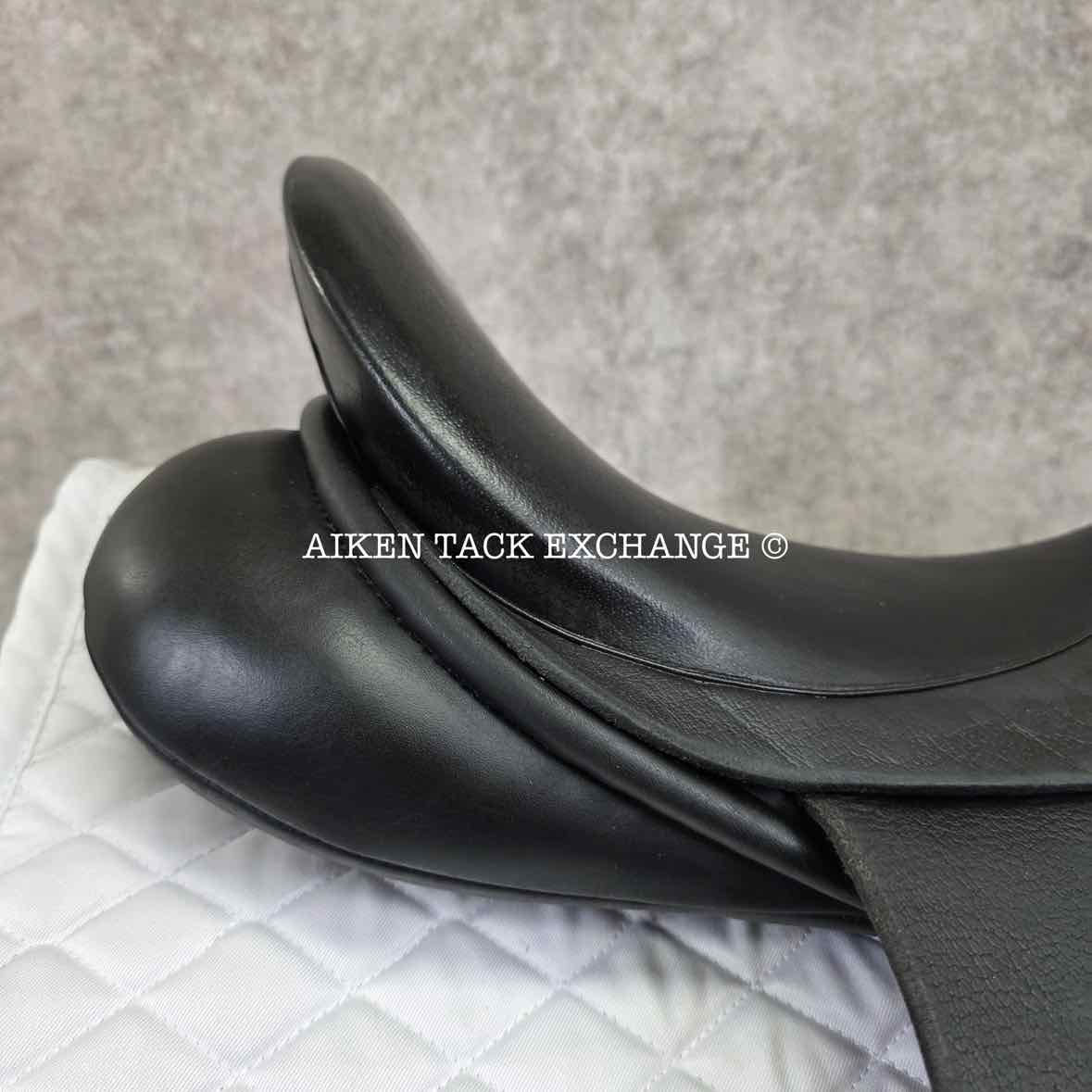 SDL Lemke Buffalo Deluxe Dressage Saddle, 17.5" Seat, MW Tree, Wool Flocked Panels
