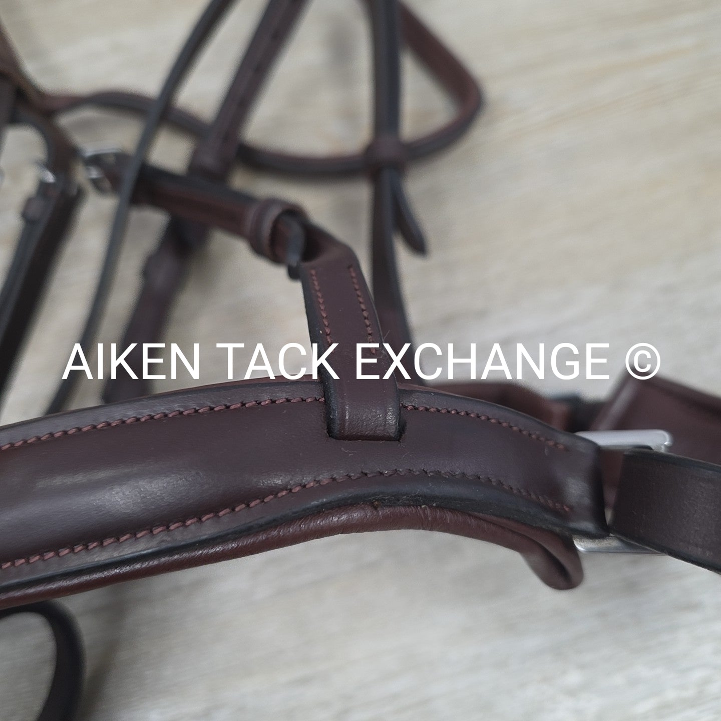 Montar Fair Bridle with Removable Flash, No Reins, Brown, Size Full