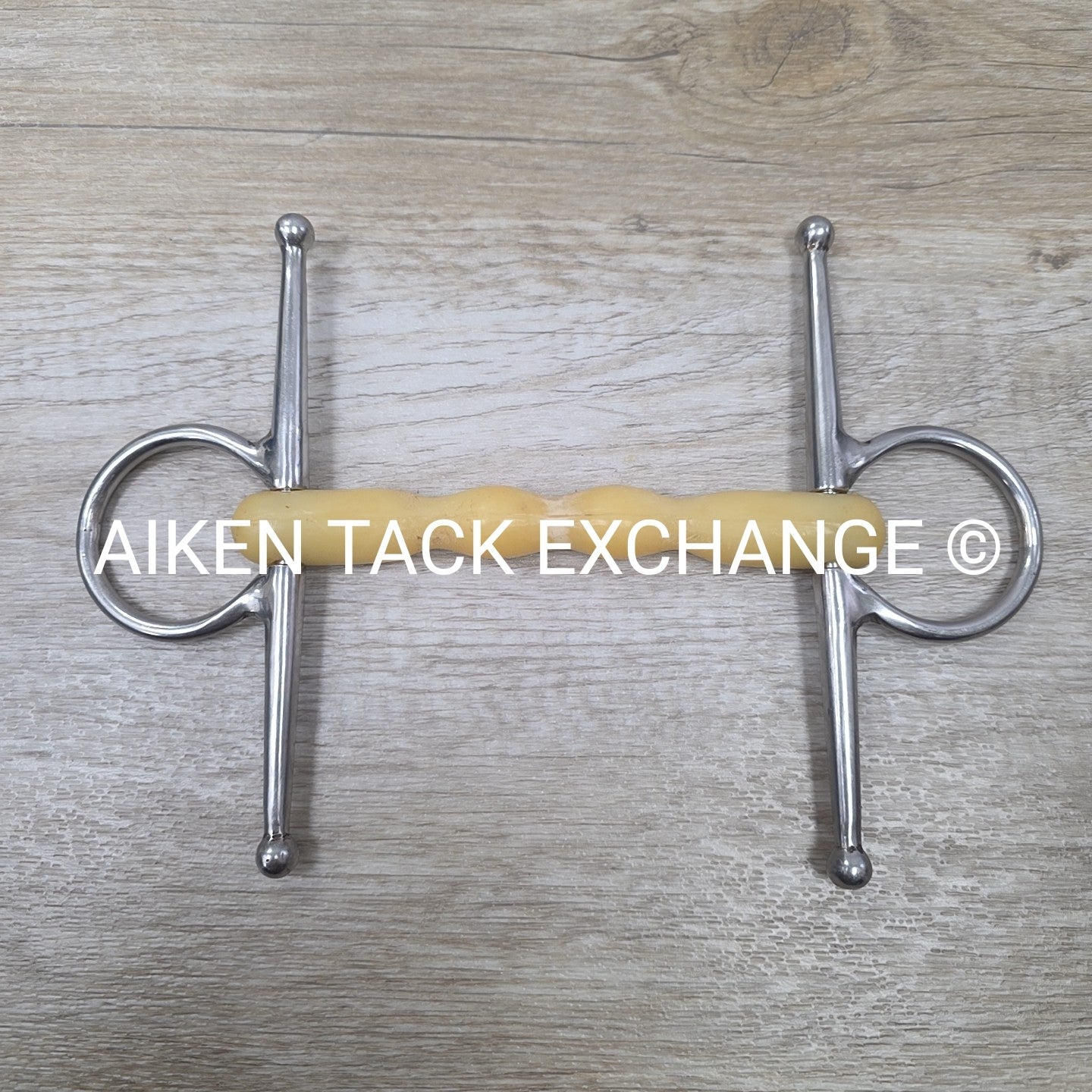 Happy Mouth Shaped Mullen Mouth Full Cheek Bit 5" (Has Chew Marks)