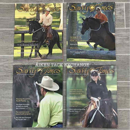 Parelli Savvy Times Magazines: February, May, August, & November 2008
