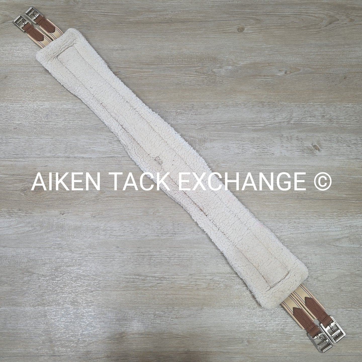 Fleece Double End Elastic Girth, Brown, 50"