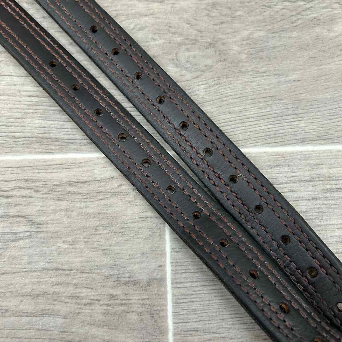 Nunn Finer Nylon Core Stirrup Leathers, Brown, 54"