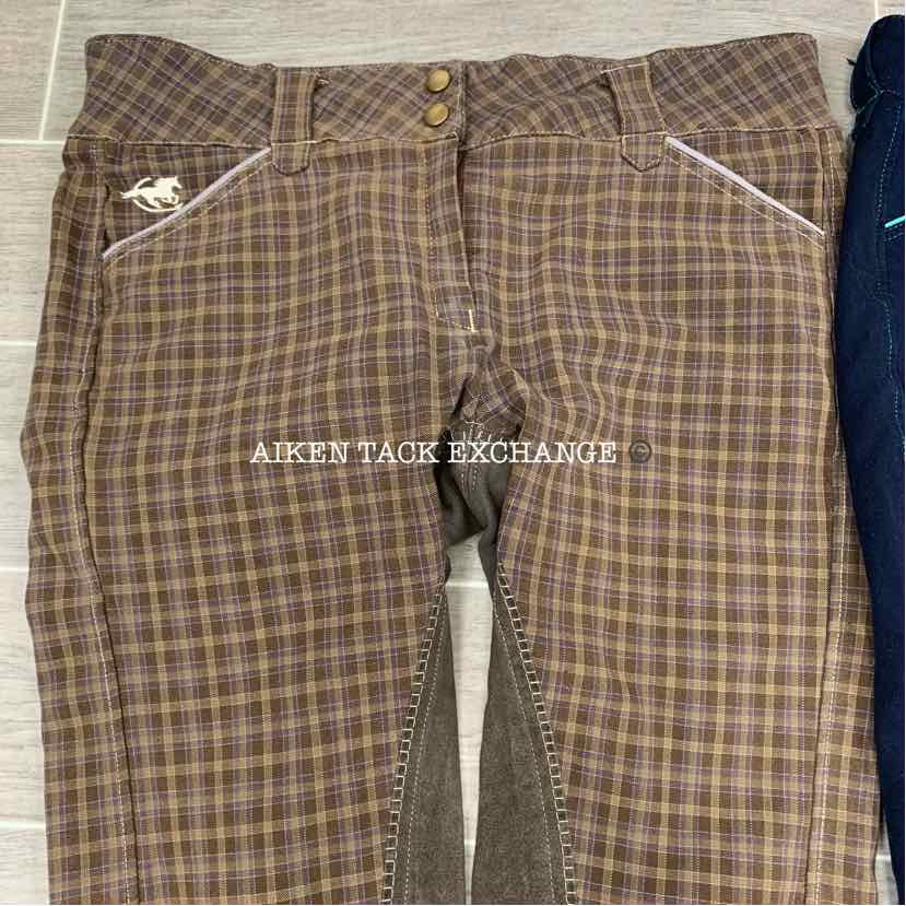 BARGAIN BUNDLE: 2 Pair SmartPak Piper Full Seat Breeches, Size 32 R