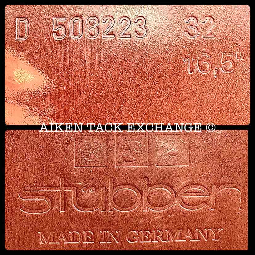 2018 Stubben Redwood Ascend Close Contact Jump Saddle, 16.5" Seat, 32cm Tree - Wide, Wool Flocked Panels