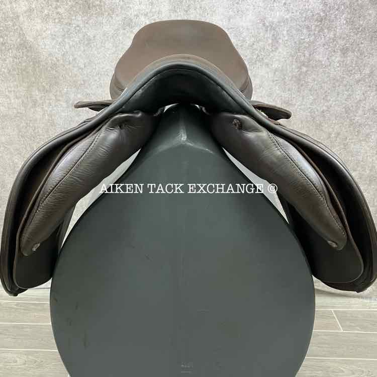 **SOLD** 2017 Bliss of London Close Contact Jump Saddle, 17" Seat, Extra Wide Tree, Wool Flocked Panels