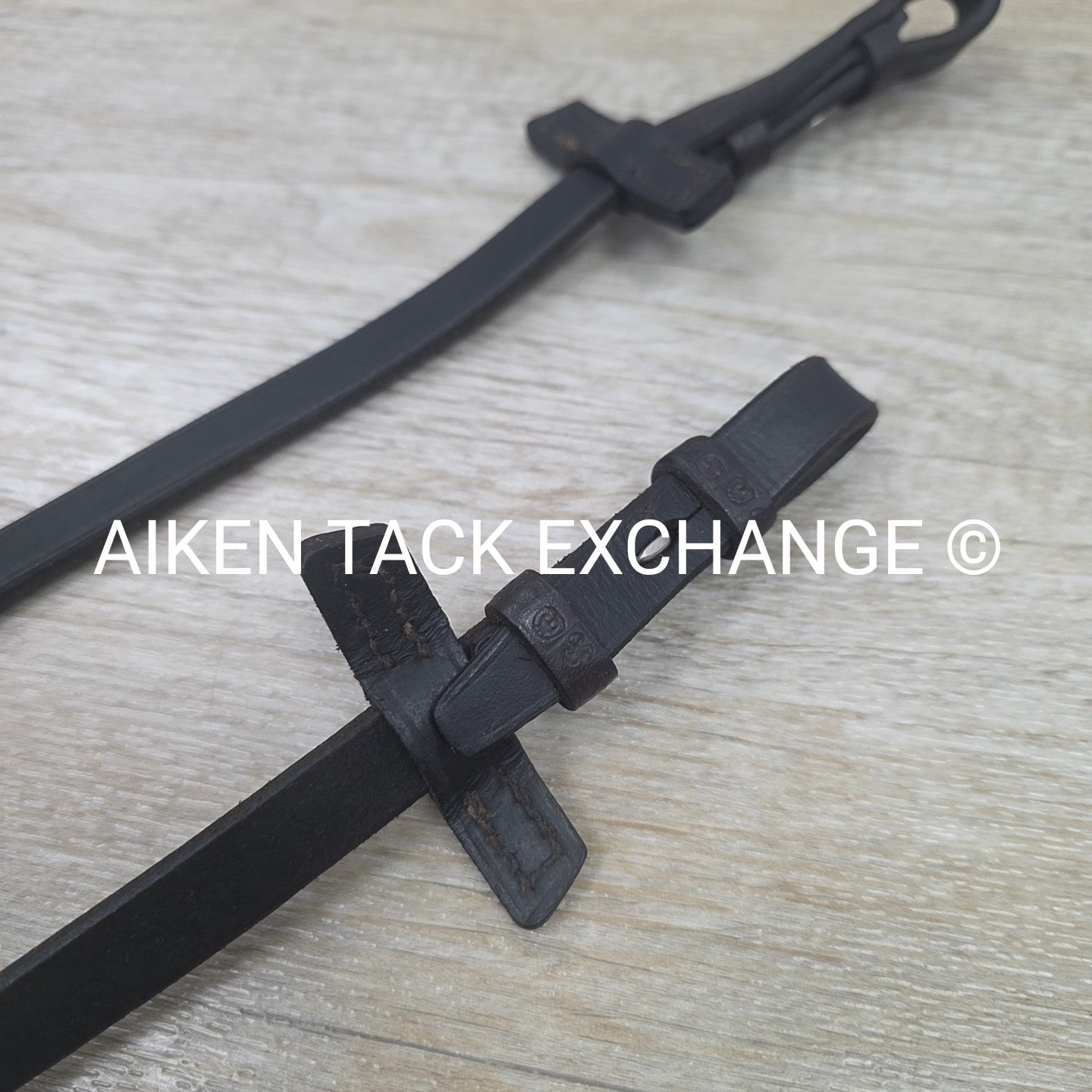 Stubben Plain Laced Reins, Brown, 54"