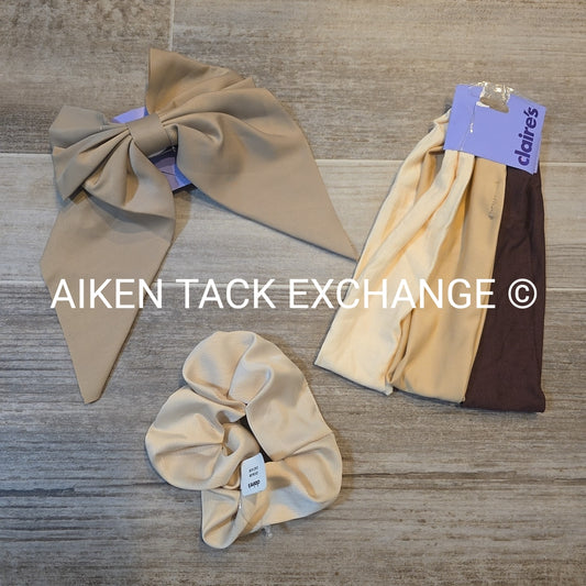 Claire's Hair Bundle - 1 Scrunchie, 3 Headbands, 1 Hair Clip