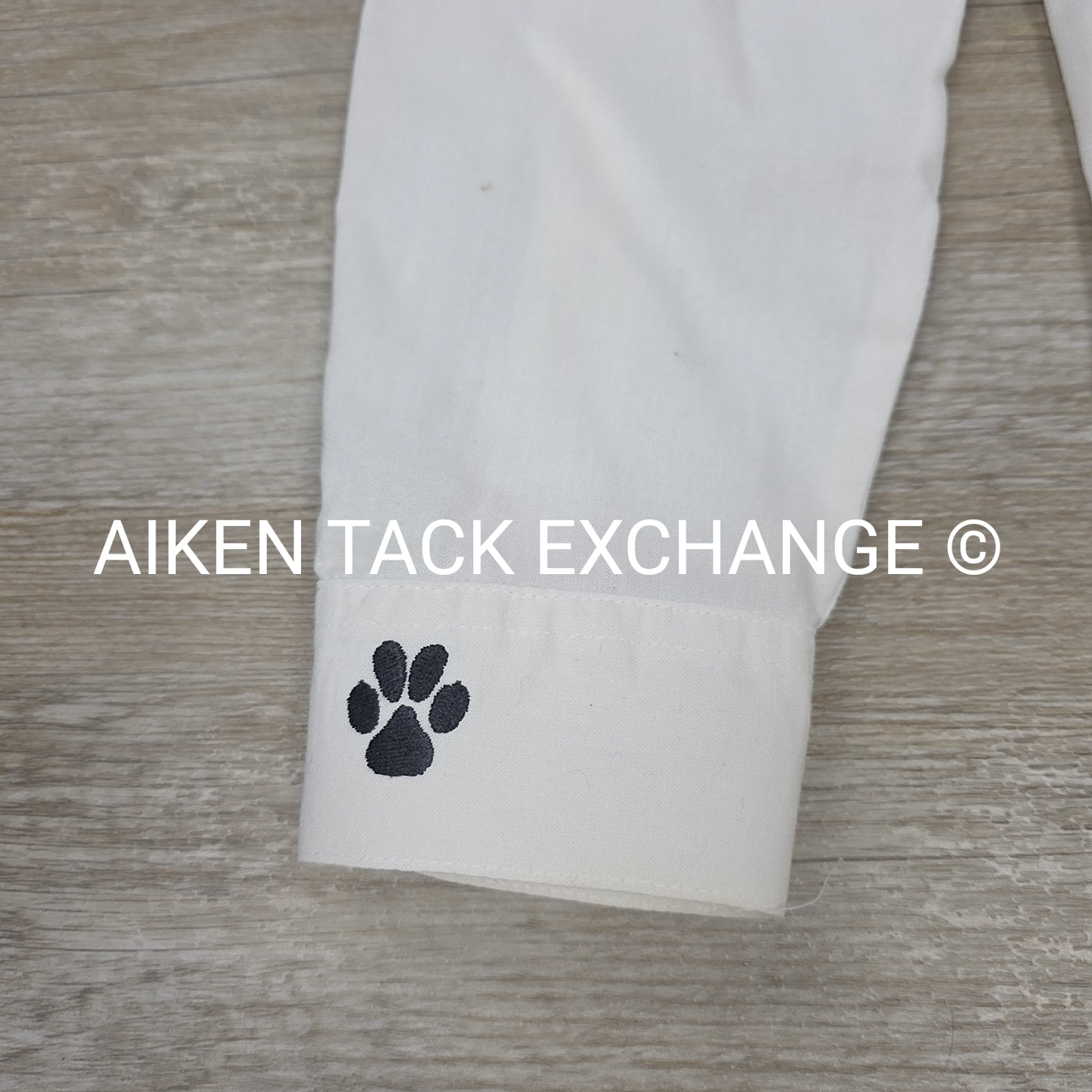 Long Sleeve Button Up with Jack Russel Embroidery