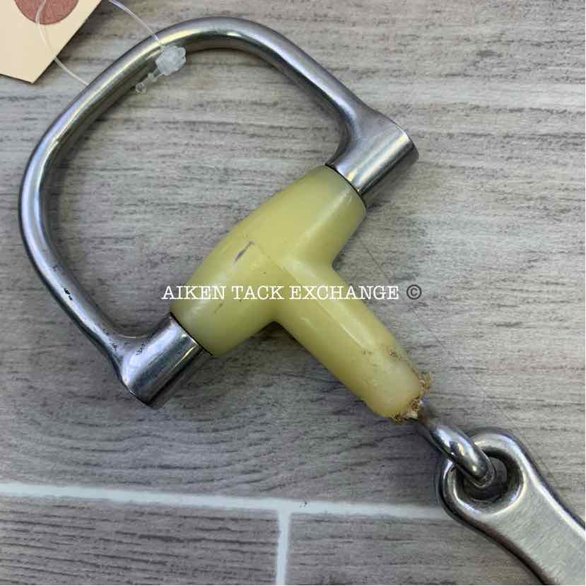 Happy Mouth French Link D Ring Bit 5" (Has Chew Marks)