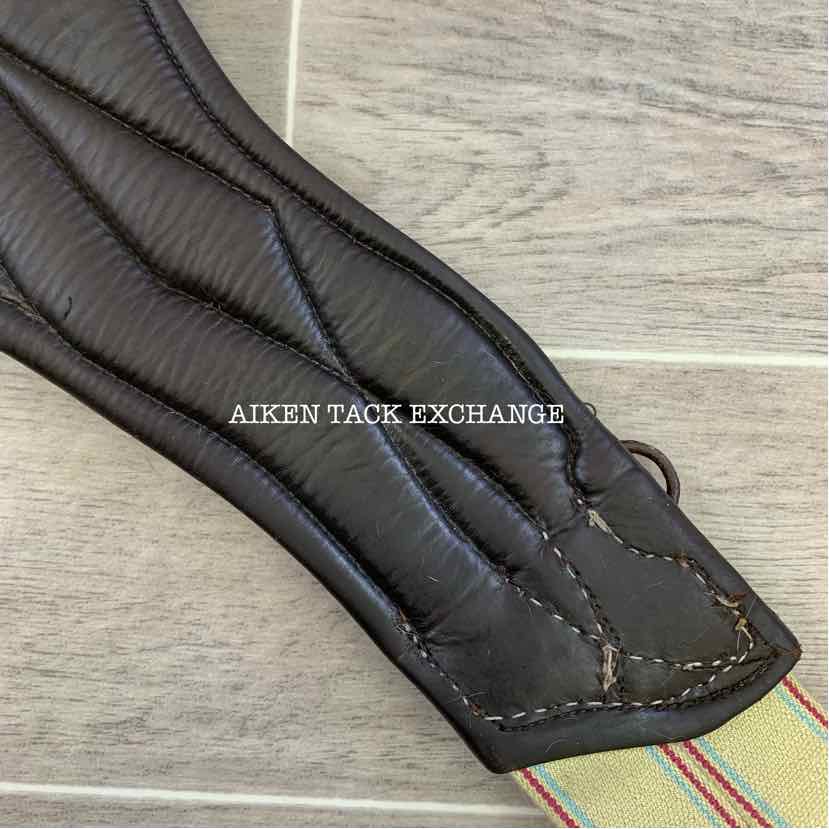 CWD Belly Guard Stud Girth with Double End Elastic, Brown, 48"