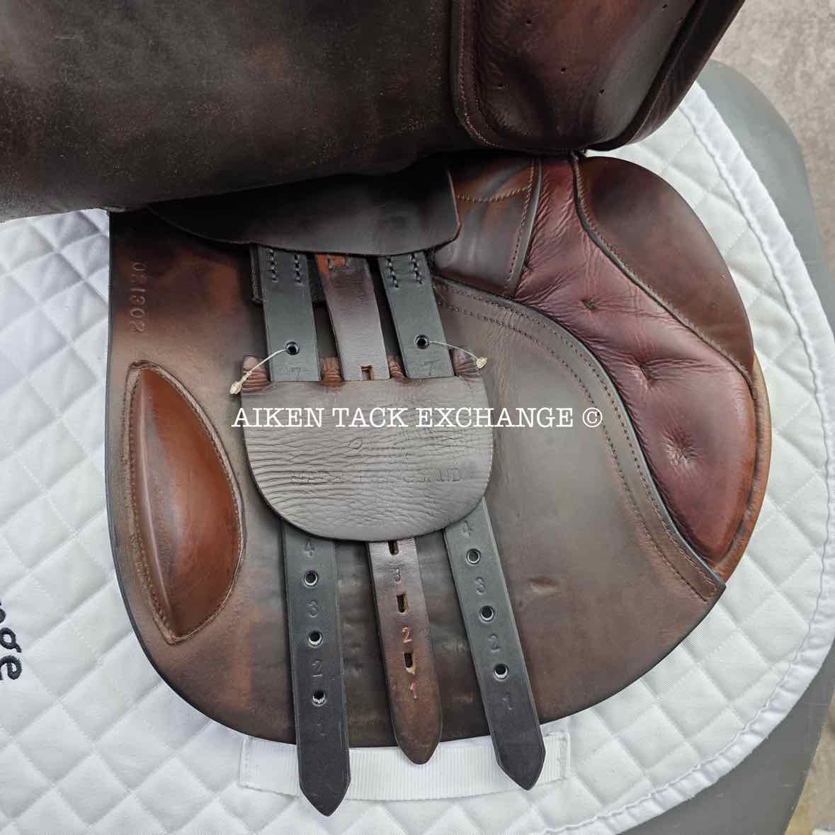 2008 County Innovation Jump Saddle, 17.5" Seat, Medium Wide Tree, Wool Flocked Panels