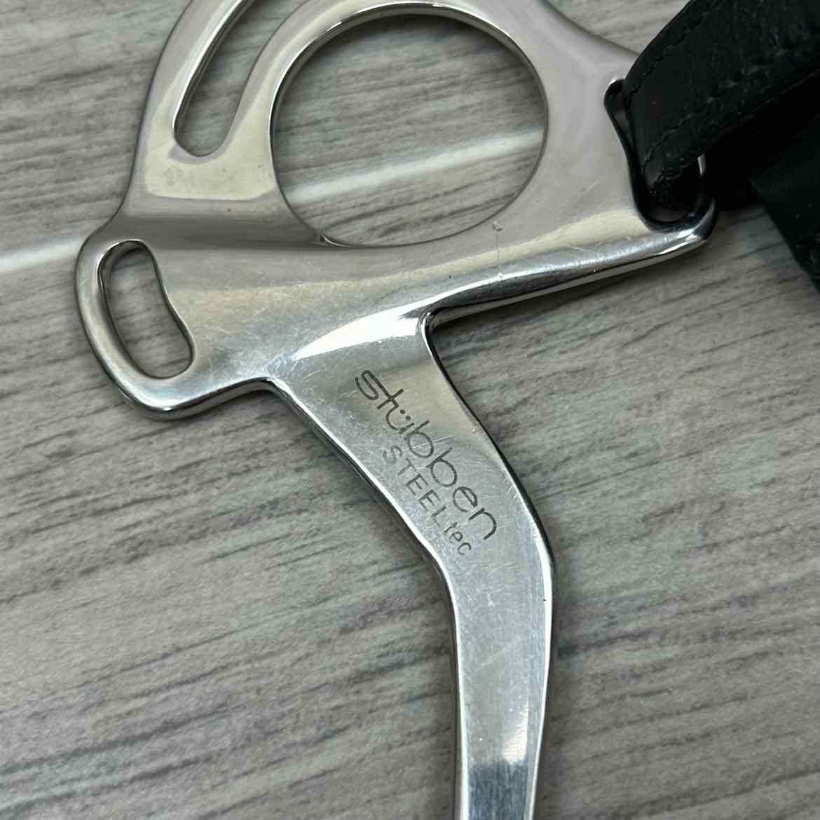 Stubben Steeltec Hackamore, Black, Size Full, Missing Strap