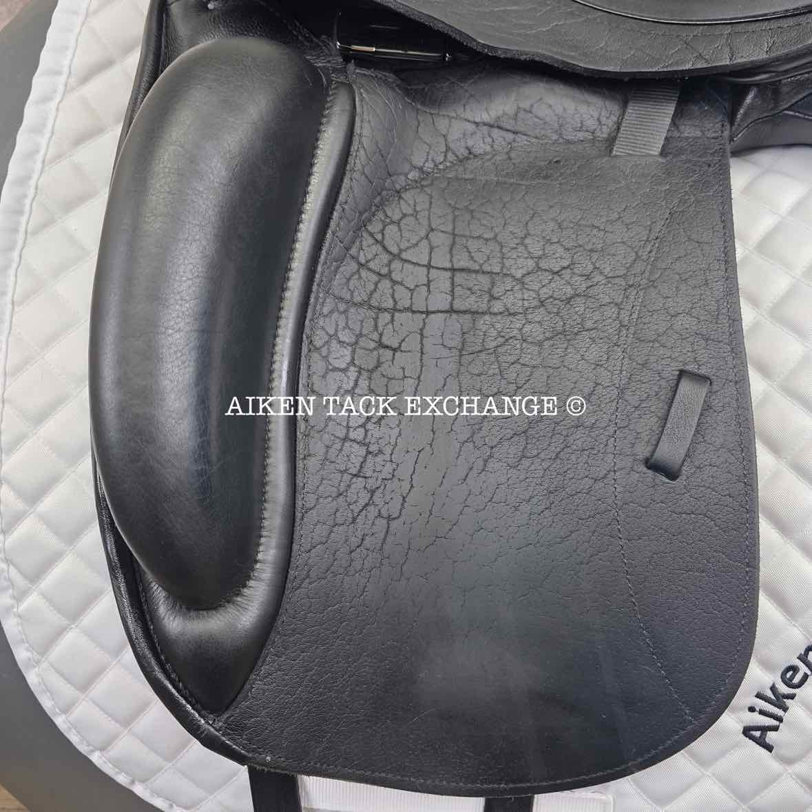 2017 Custom Saddlery Advantage Monoflap Dressage Saddle, 18" Seat, Adjustable Tree, Wool Flocked Panels