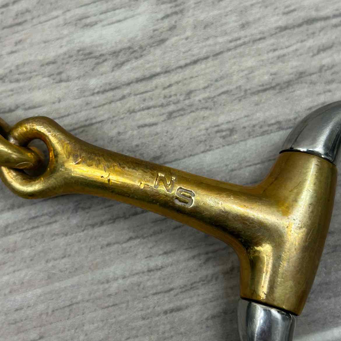 Neue Schule Trans Angled Lozenge Eggbutt Bradoon Bit 4.75"