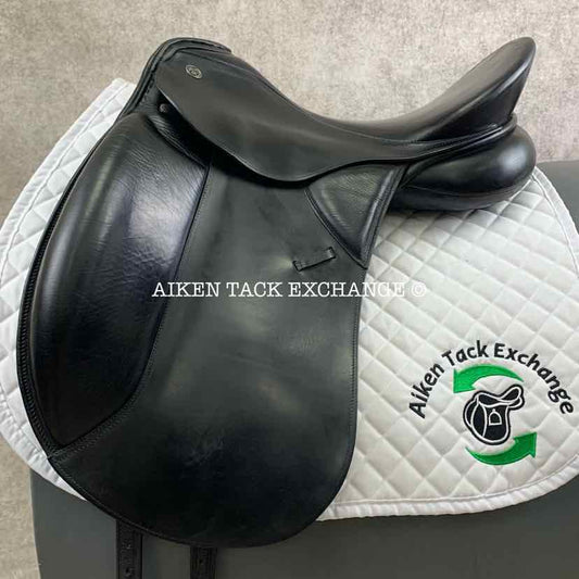 **SOLD** 2005 Kieffer Lusitano Dressage Saddle, 17.5" Seat, Medium Tree, Wool Flocked Panels