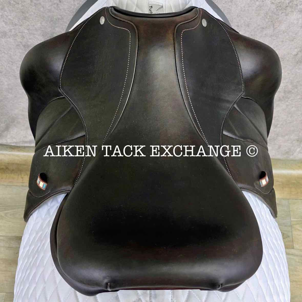 2023 Voltaire Adelaide Monoflap Dressage Saddle, 17.5" Seat - 3A Flap, Wide Tree, FIN Panels, Full Buffalo Leather