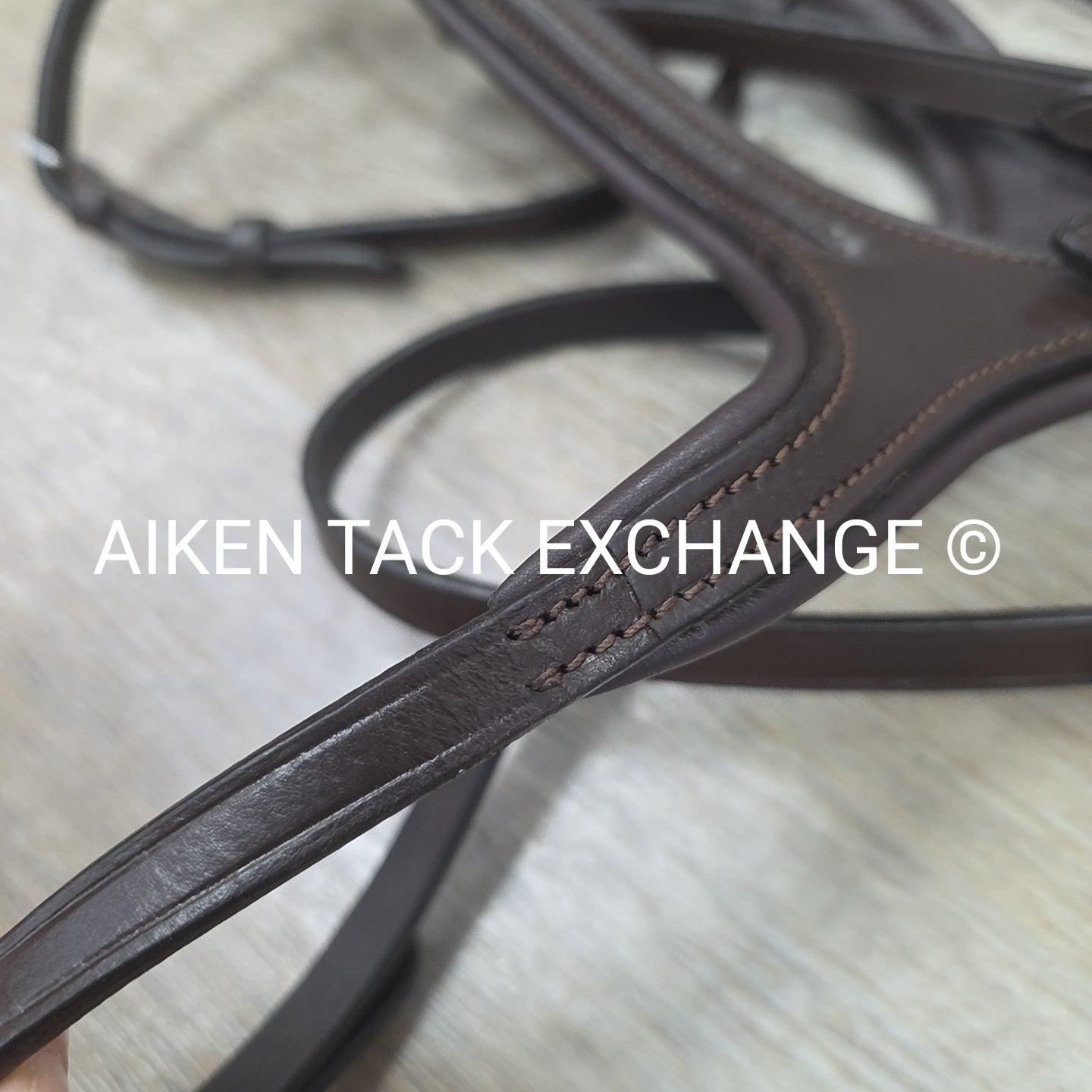 Ergonomic Figure 8 Bridle, No Reins, Brown, Size Full