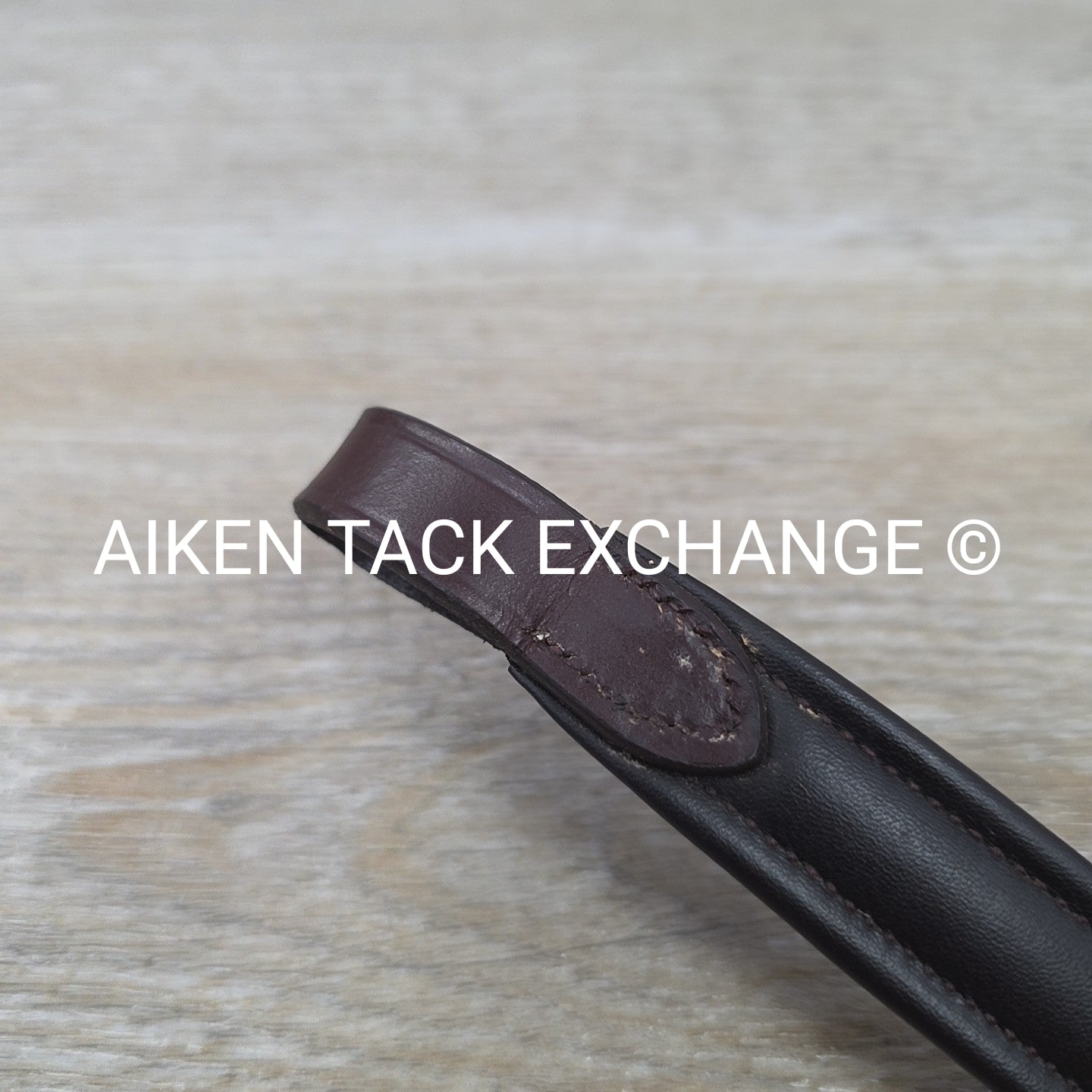 Padded Plain Raised Browband, Brown, 15"