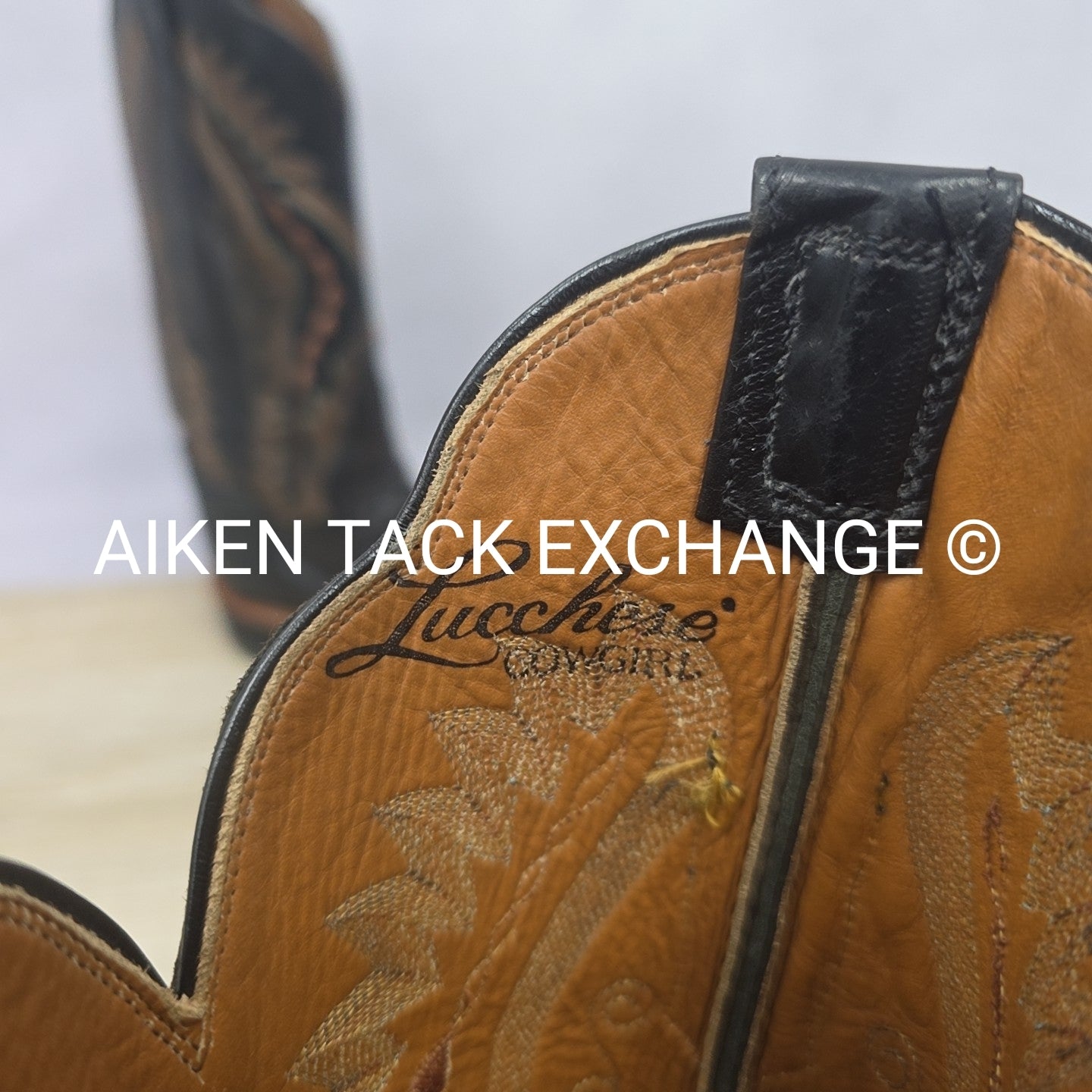 Lucchese Ostrich Boots, Size 6.5